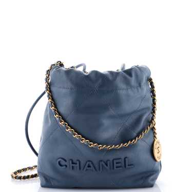 CHANEL 22 Chain Hobo Quilted Caviar Mini