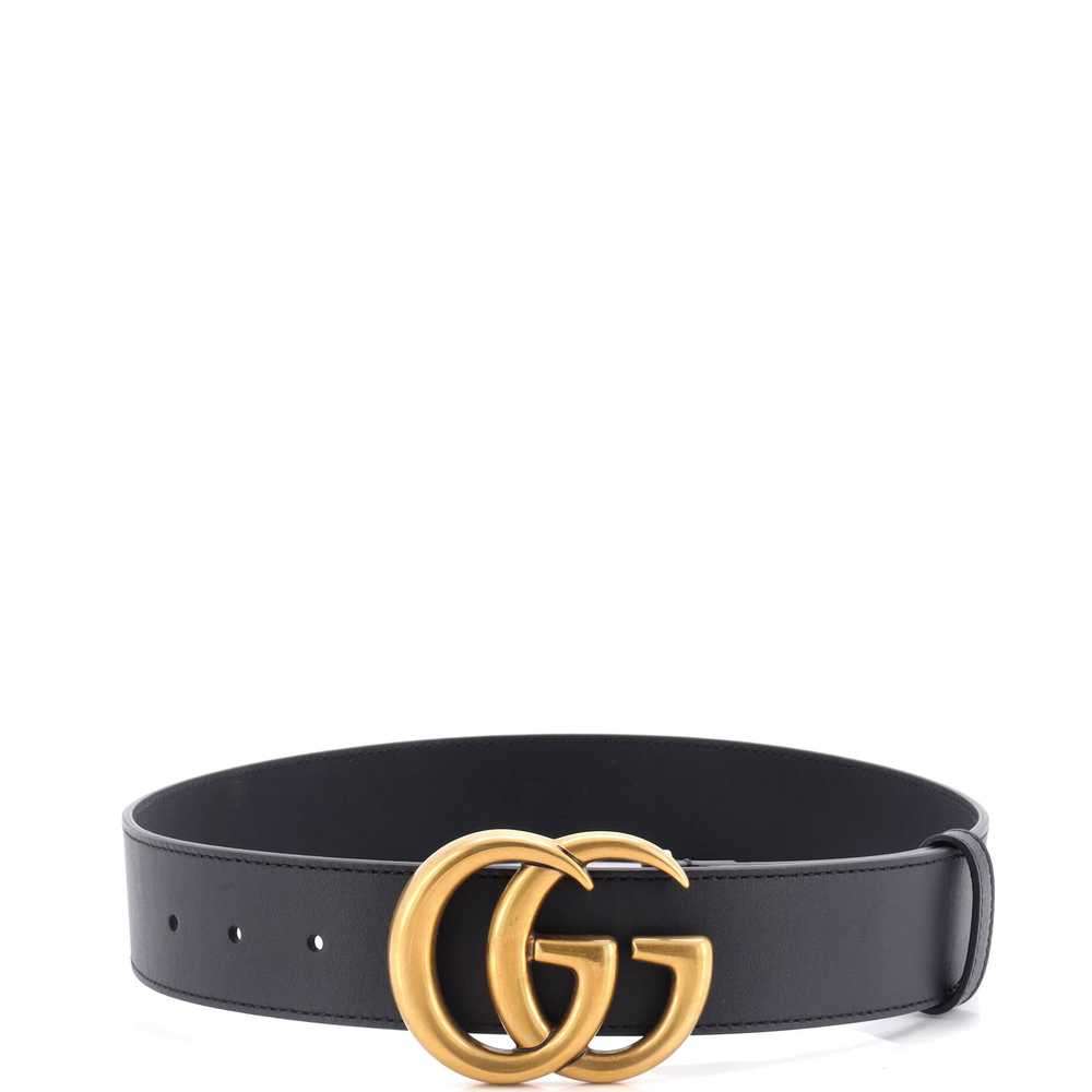 GUCCI GG Marmont Belt Leather Wide 70 - image 2