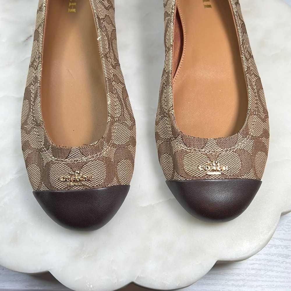 COACH Chelsea Ballet Flat Classic Signature Logo … - image 3