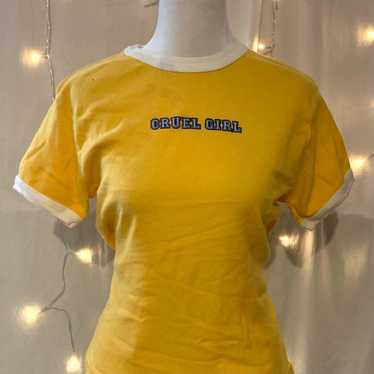 Cruel Girl Vintage Y2K Yellow Women's Tee