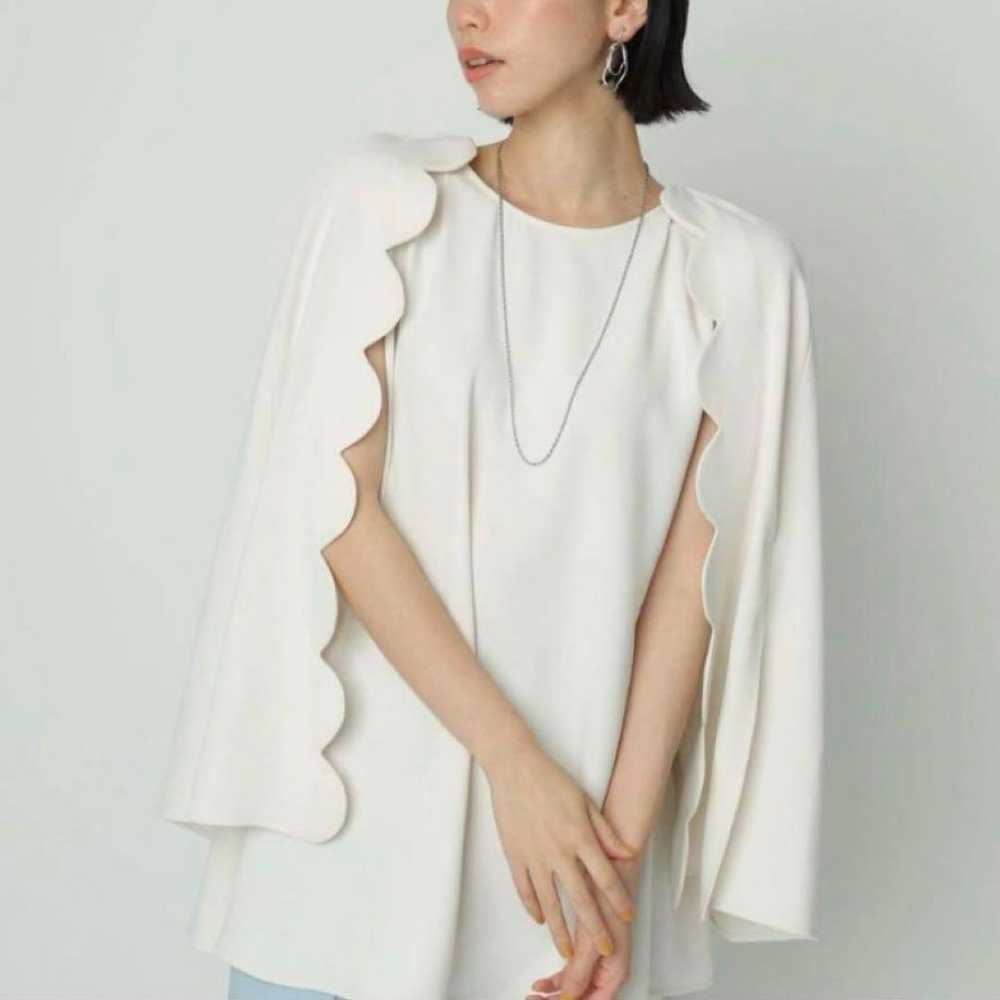 Beautiful item, CADUNE 2WAY Scalloped Cape Blouse… - image 3