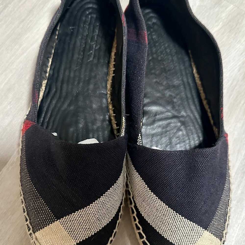 Burberry Navy Blue Nova Canvas Espadrille Flats S… - image 4