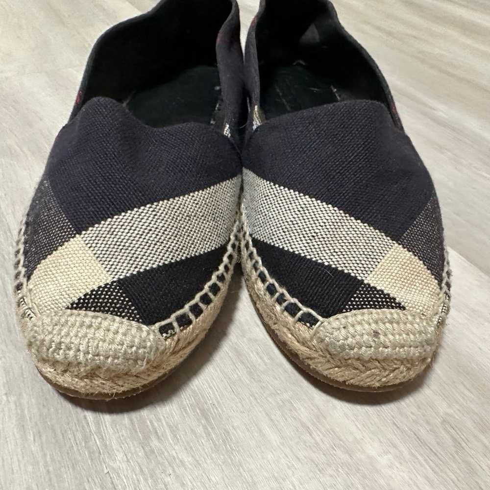 Burberry Navy Blue Nova Canvas Espadrille Flats S… - image 6