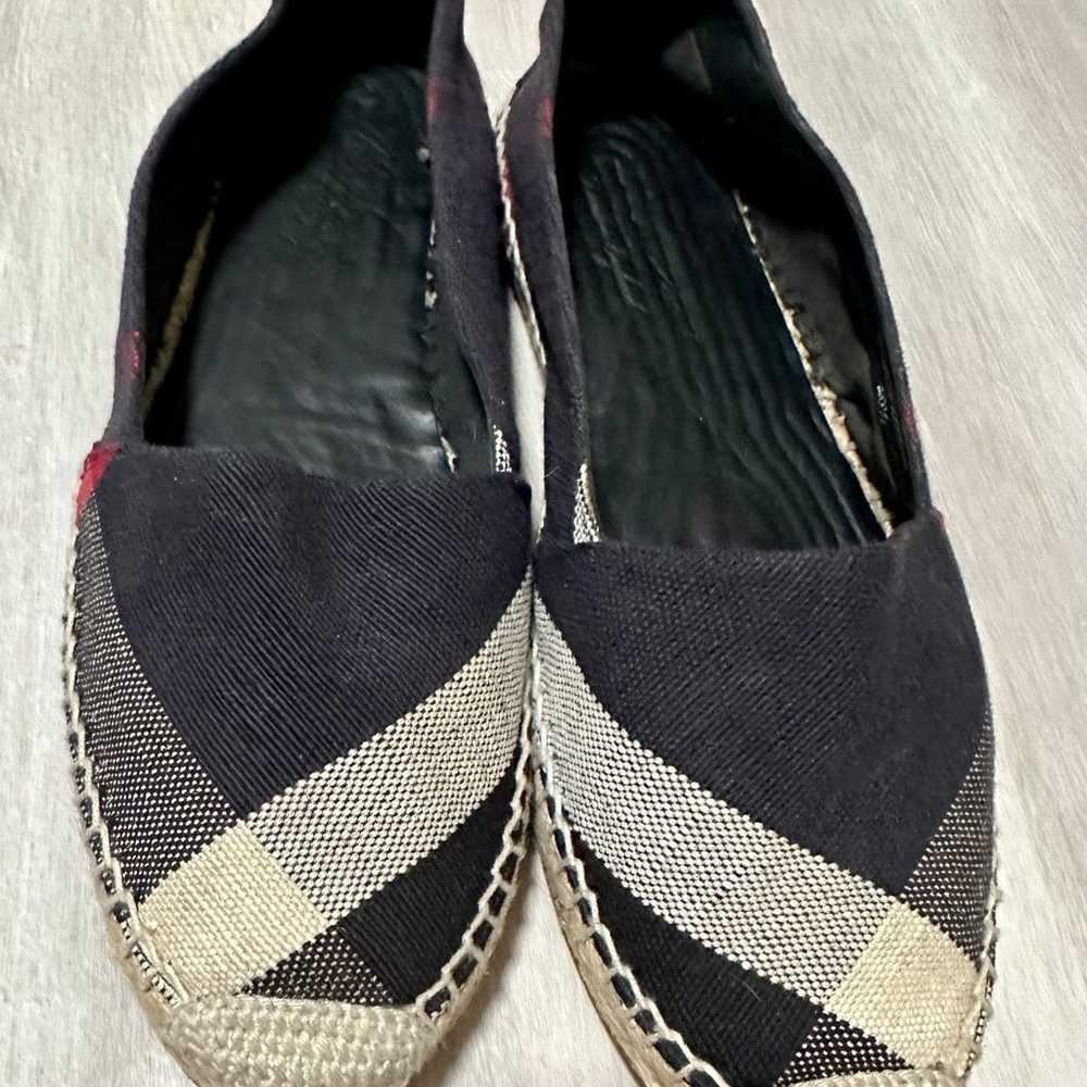 Burberry Navy Blue Nova Canvas Espadrille Flats S… - image 8