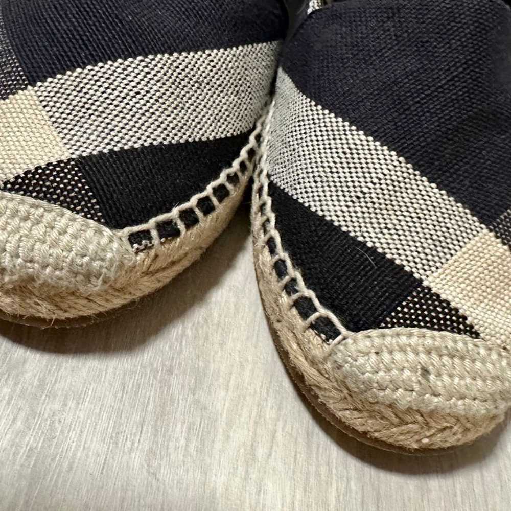 Burberry Navy Blue Nova Canvas Espadrille Flats S… - image 9