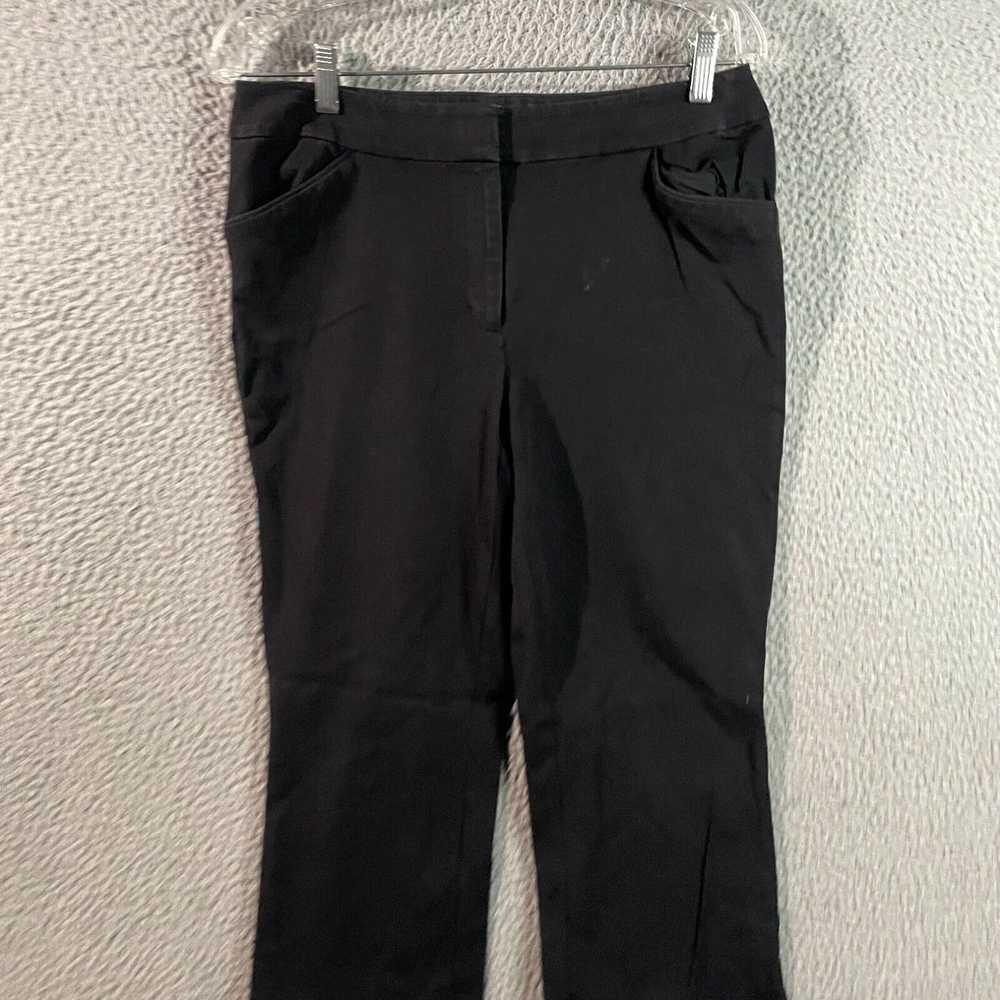 Vintage Chicos Pants 0.5 Womens Flat Front Black … - image 2