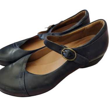 Dansko Fawna Navy Blue Mary Jane Shoes leather siz