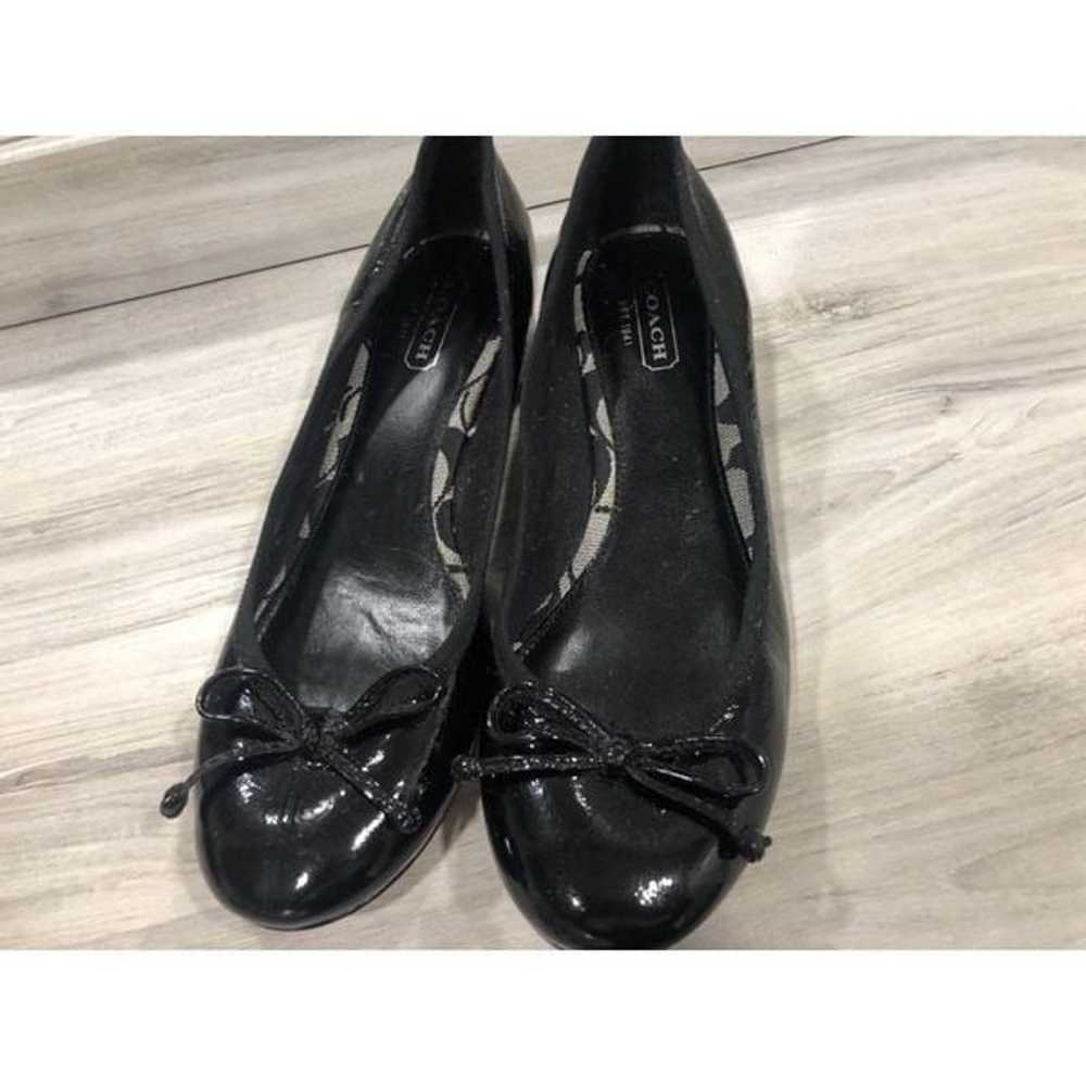 COACH Odella  Classic Black Patent Low Heels Slip… - image 1