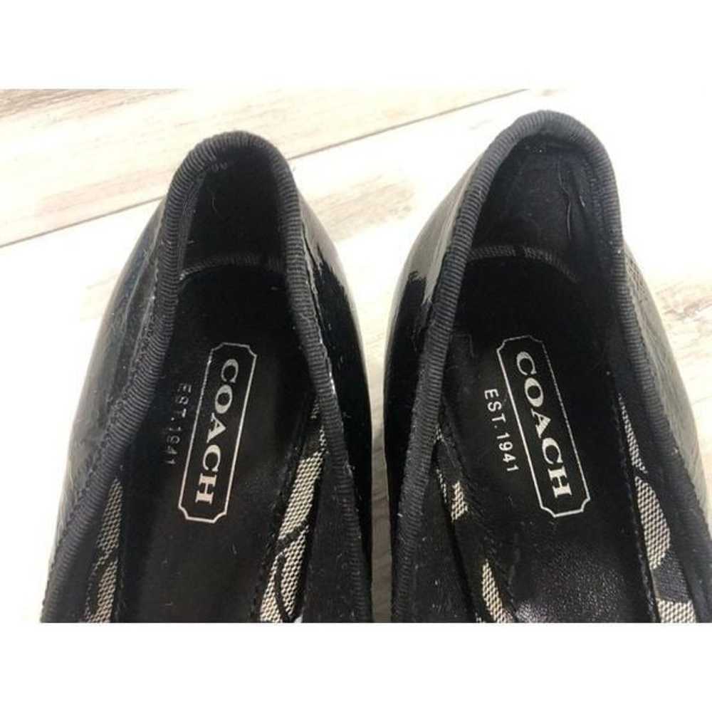 COACH Odella  Classic Black Patent Low Heels Slip… - image 3