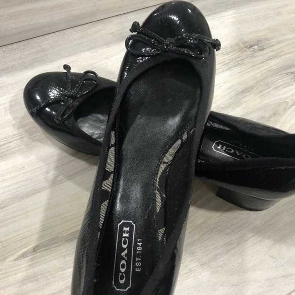 COACH Odella  Classic Black Patent Low Heels Slip… - image 9