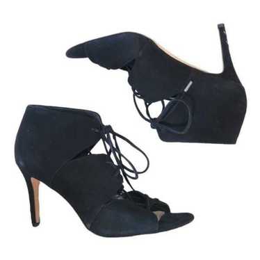 Via Spiga Black Lace Up Heels - image 1