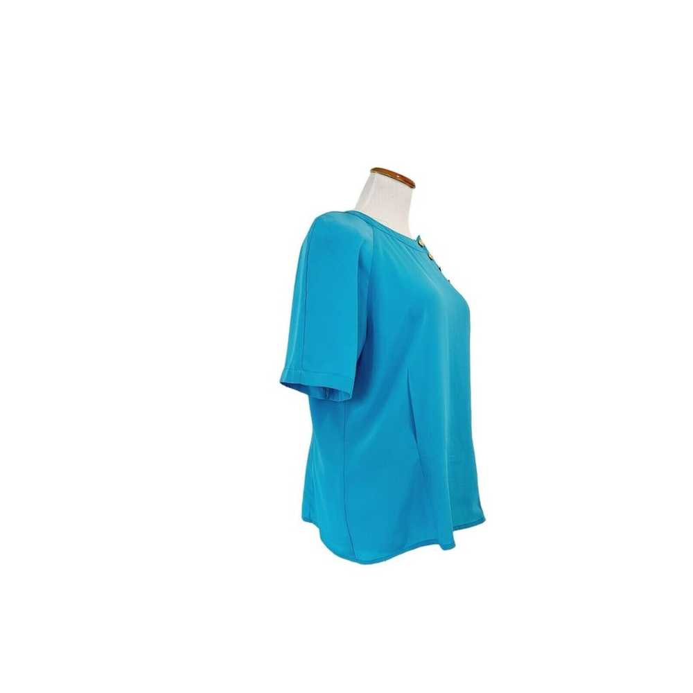 SK and Company Vintage Blue Teal 1980s Shoulder P… - image 8