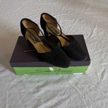 Sesto Meucci Black Suede Women's Shoes Size 6 - image 1