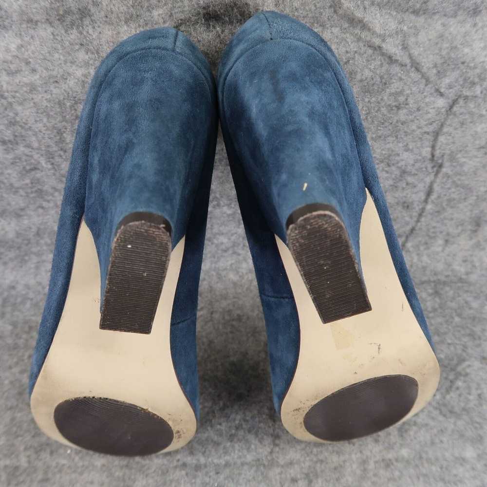 All Black Shoes Womens 38.5 Pumps Blue Suede Fash… - image 12