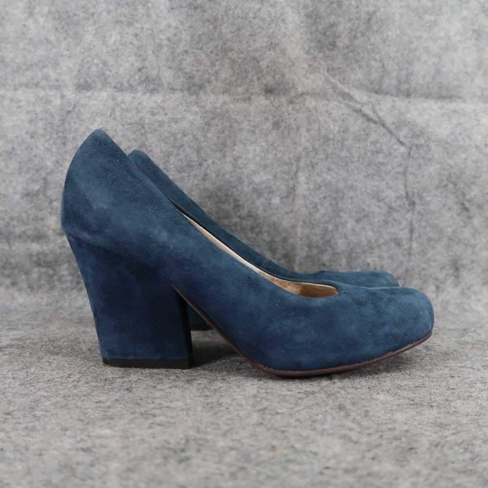 All Black Shoes Womens 38.5 Pumps Blue Suede Fash… - image 2