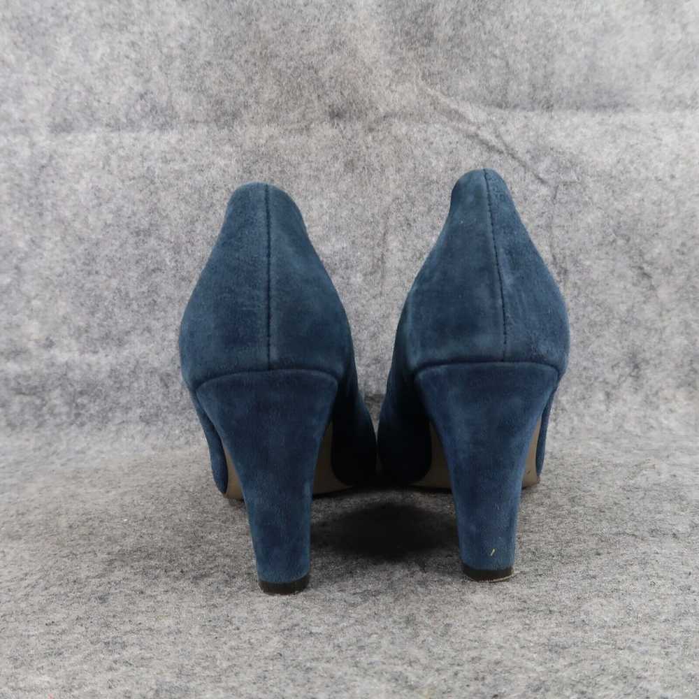 All Black Shoes Womens 38.5 Pumps Blue Suede Fash… - image 6