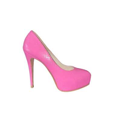 BRIAN ATWOOD Pink Snake Platform Pumps