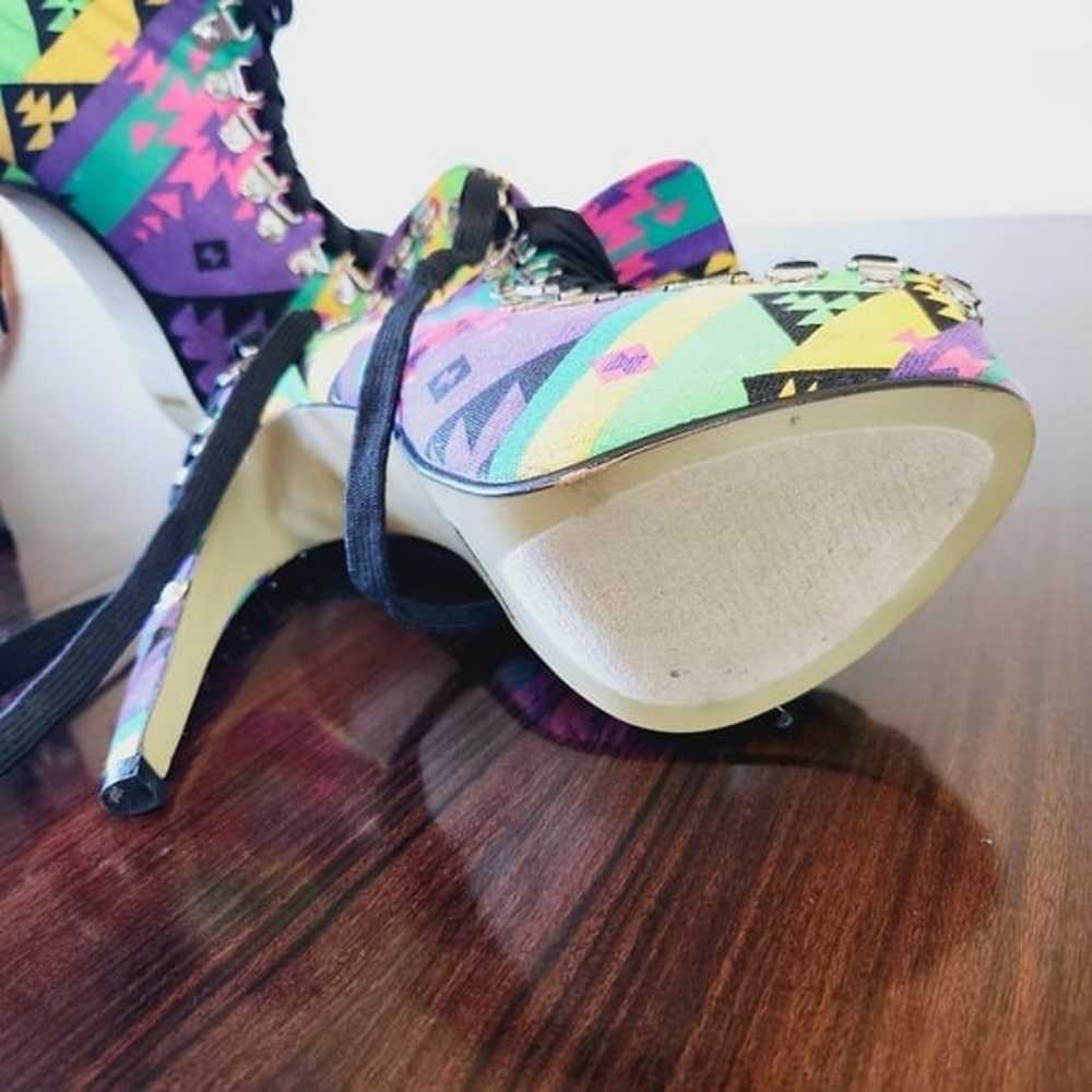 Wild Sexy Aztec Platform High Heel Shoes Retro To… - image 7