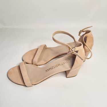 STUART WEITZMAN Pale Pink/Nude NearlyNude Suede St