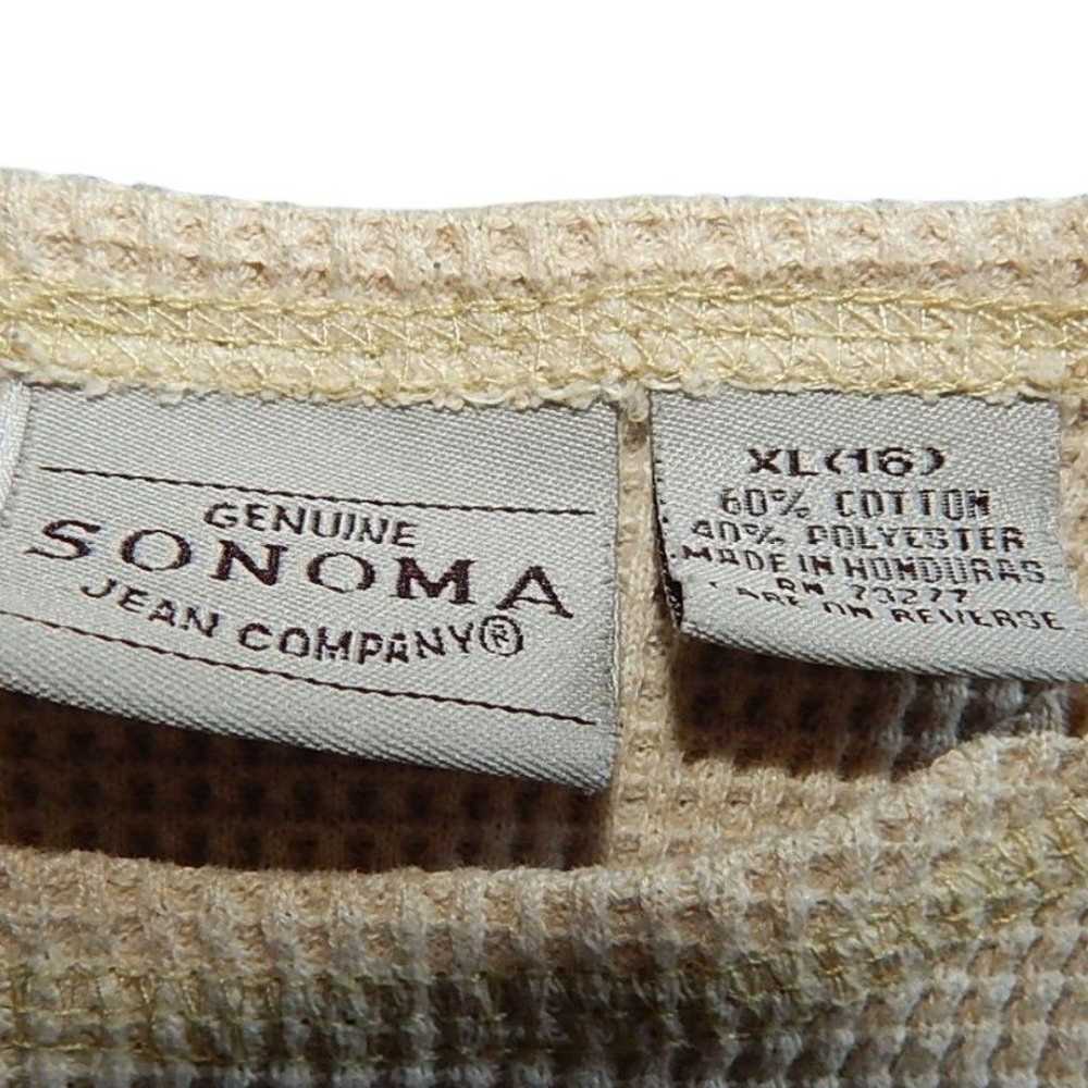 SONOMA girls x-large size 16 oatmeal tan vintage … - image 2