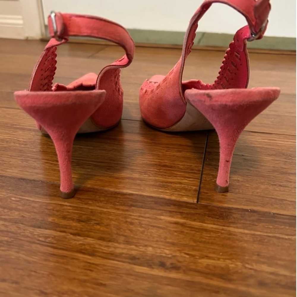 NEW Manolo Blahnik CIABOI Carolyne Suede Scallope… - image 4