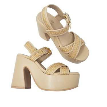 Seychelles Monsoon Platform Ankle Strap Heels San… - image 1