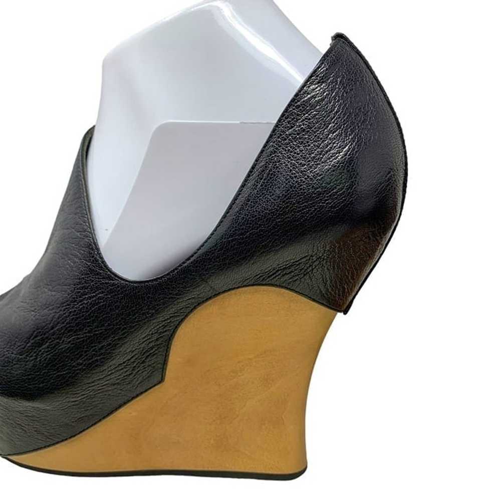 Camilla Skovgaard Tanganica Leather & Wood Wedge … - image 3