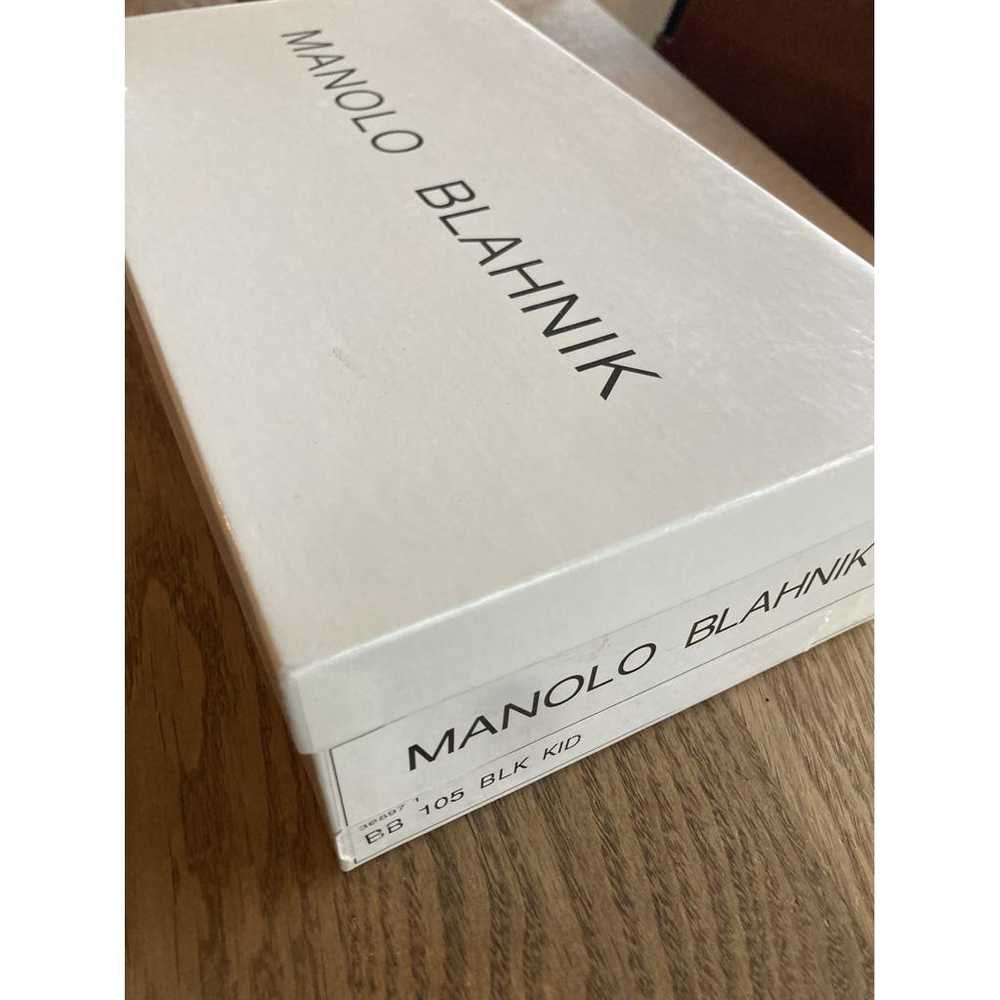 Manolo Blahnik Hangisi silk flats - image 11