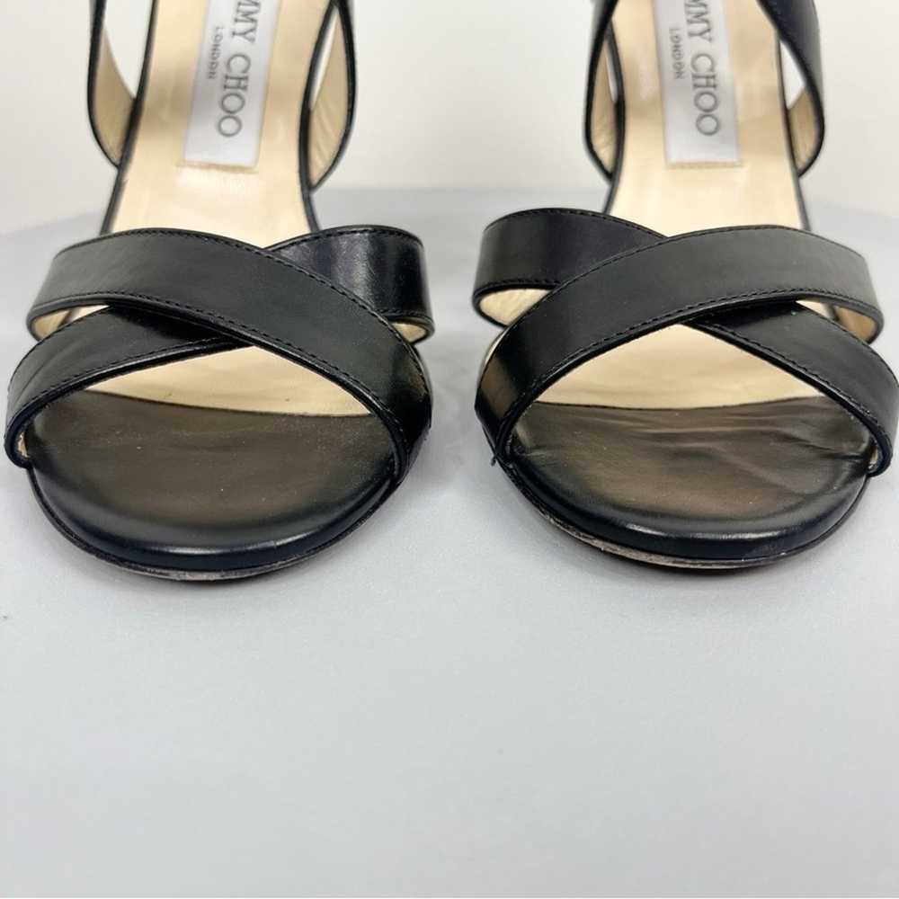 Jimmy Choo Lottie Black Leather Heels - image 10