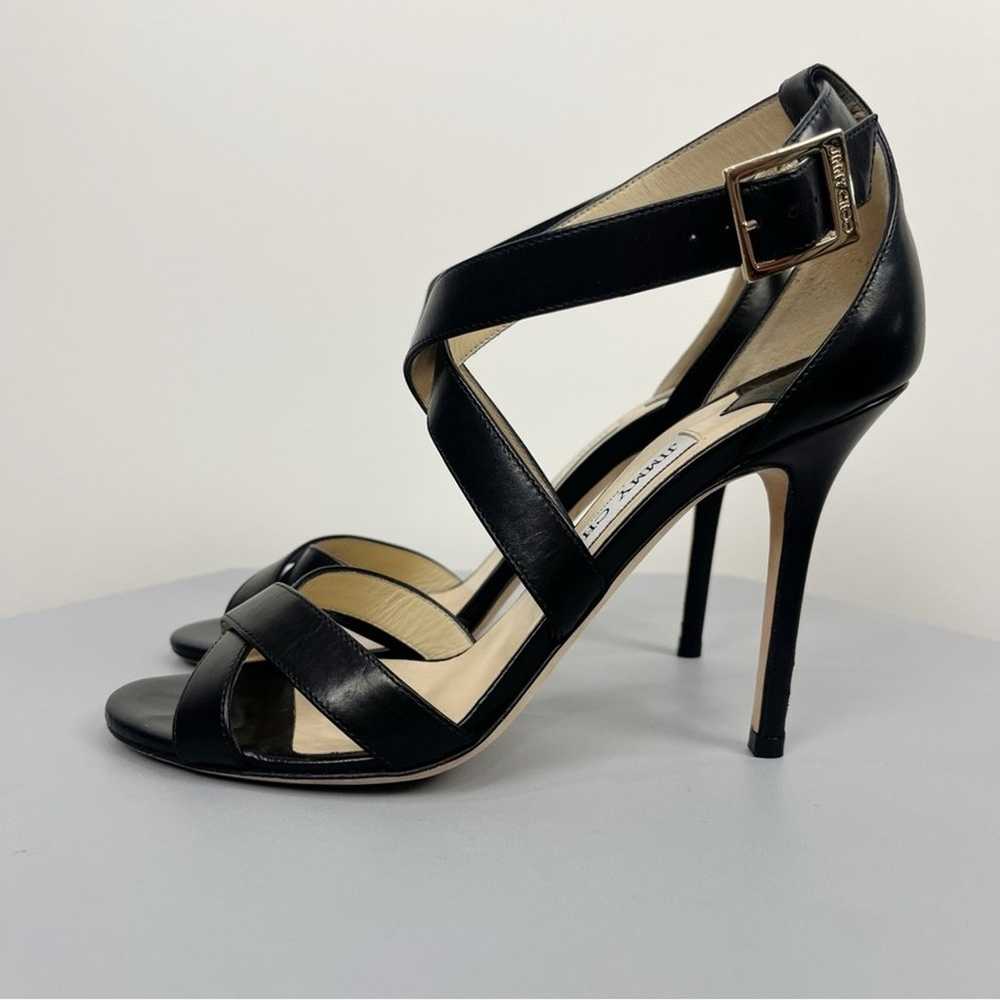 Jimmy Choo Lottie Black Leather Heels - image 2