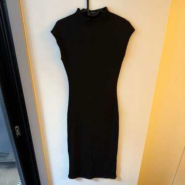 ZARA Black Knit Long Dress Sleeveless