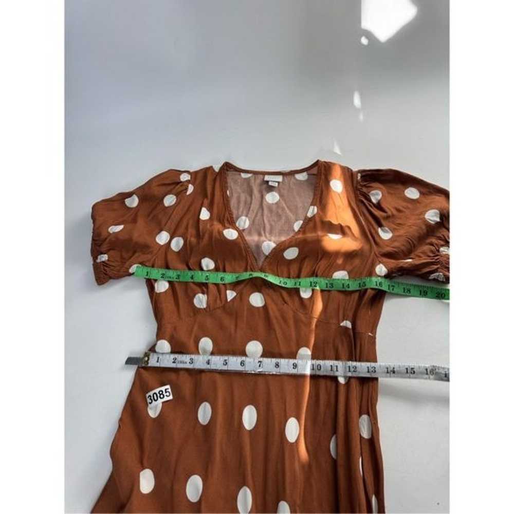 A NEW DAY polka dot maxi dress brown sz s womens - image 7