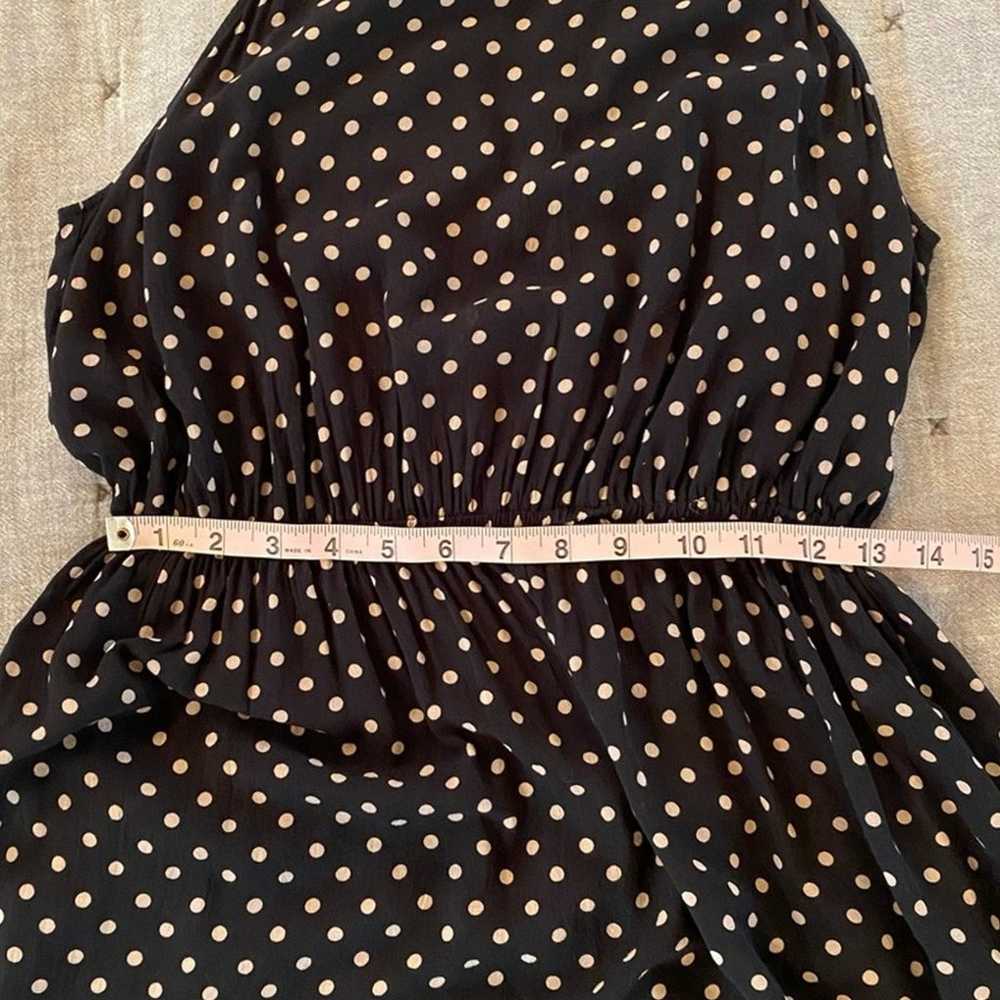 ANTHROPOLOGIE LILKA Lark Black Cream Polka Dot Re… - image 11