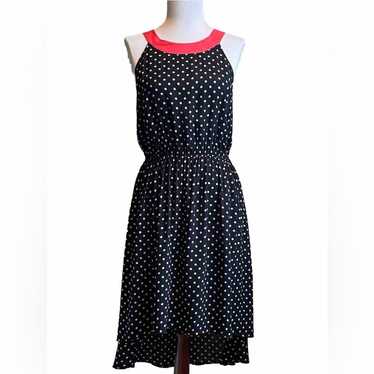 ANTHROPOLOGIE LILKA Lark Black Cream Polka Dot Re… - image 1