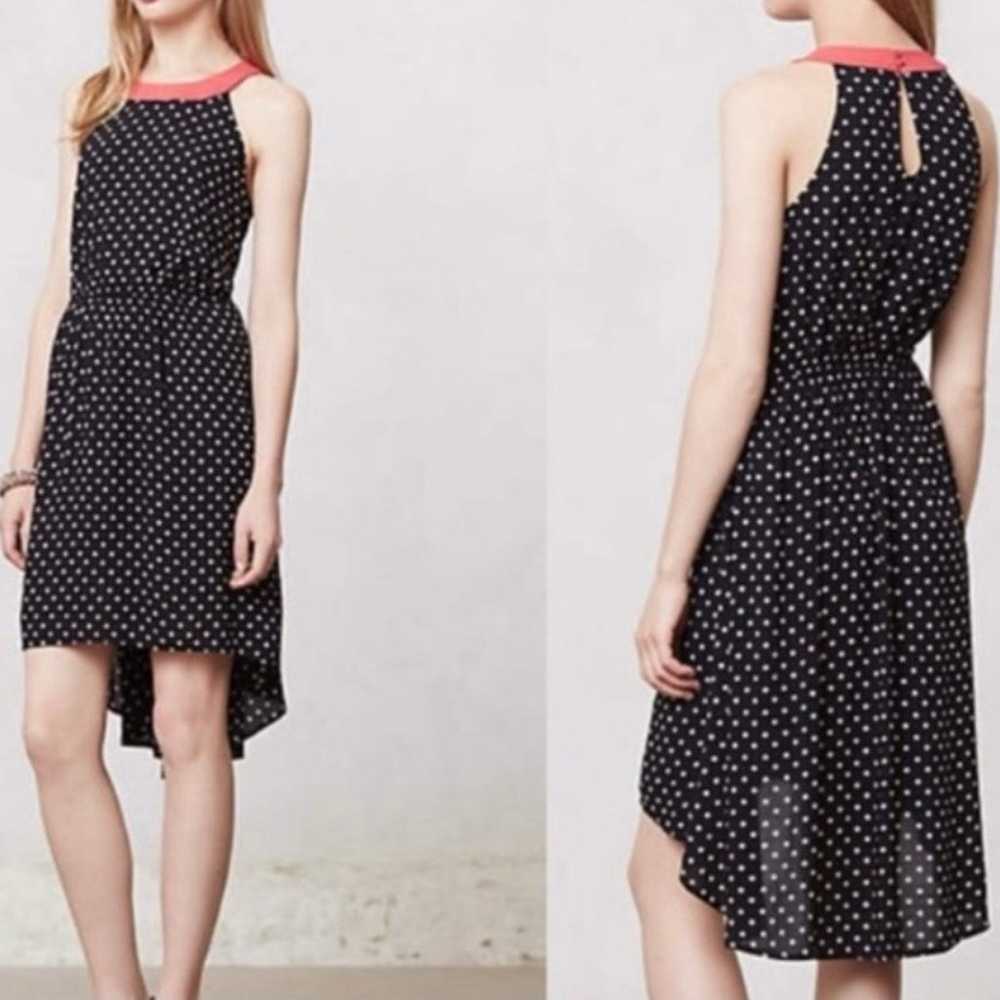 ANTHROPOLOGIE LILKA Lark Black Cream Polka Dot Re… - image 2