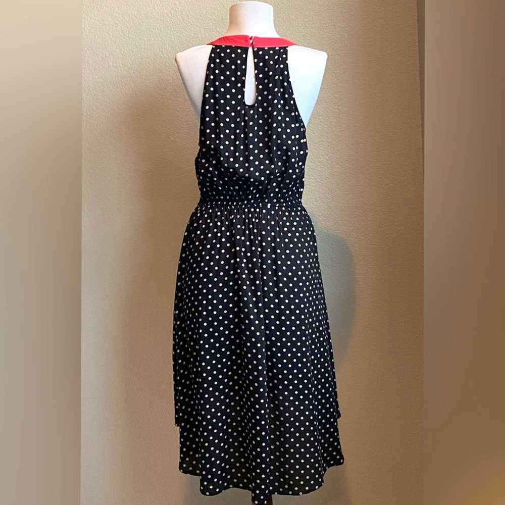 ANTHROPOLOGIE LILKA Lark Black Cream Polka Dot Re… - image 4