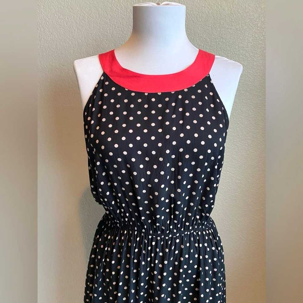 ANTHROPOLOGIE LILKA Lark Black Cream Polka Dot Re… - image 5