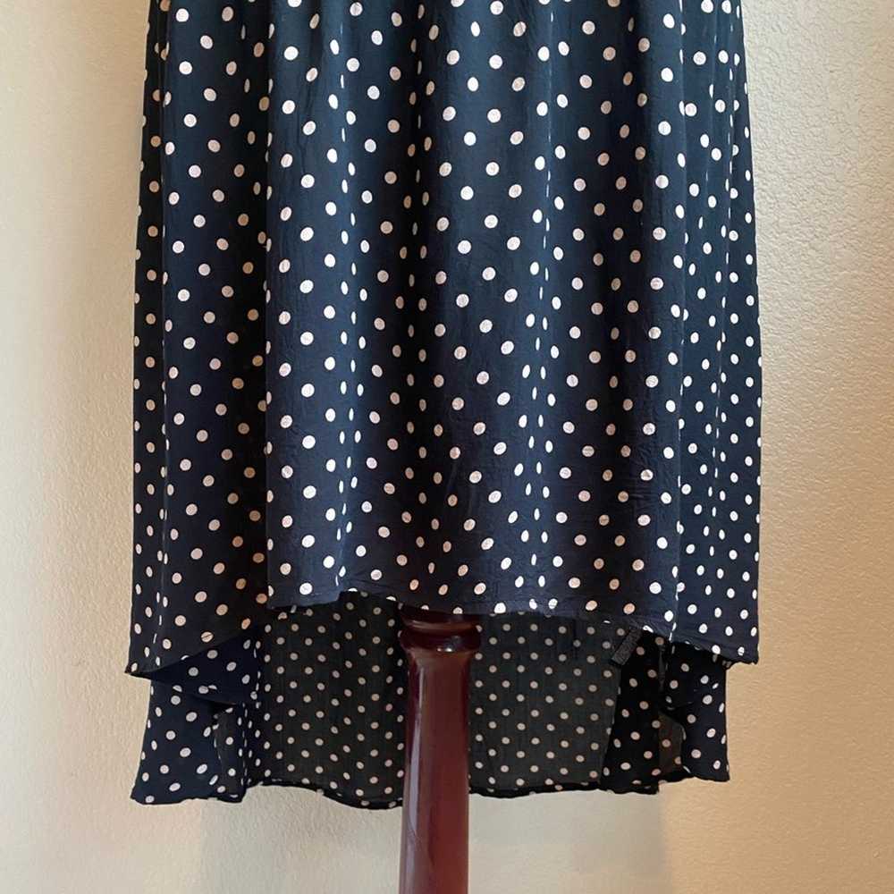 ANTHROPOLOGIE LILKA Lark Black Cream Polka Dot Re… - image 6