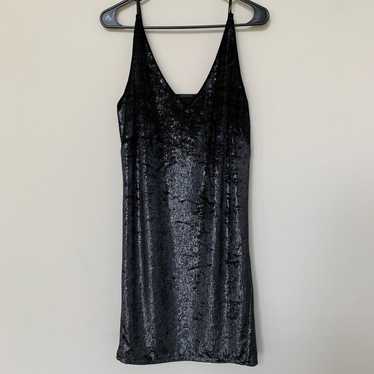 J Brand Brielle slip dress sparkly liquid velvet … - image 1