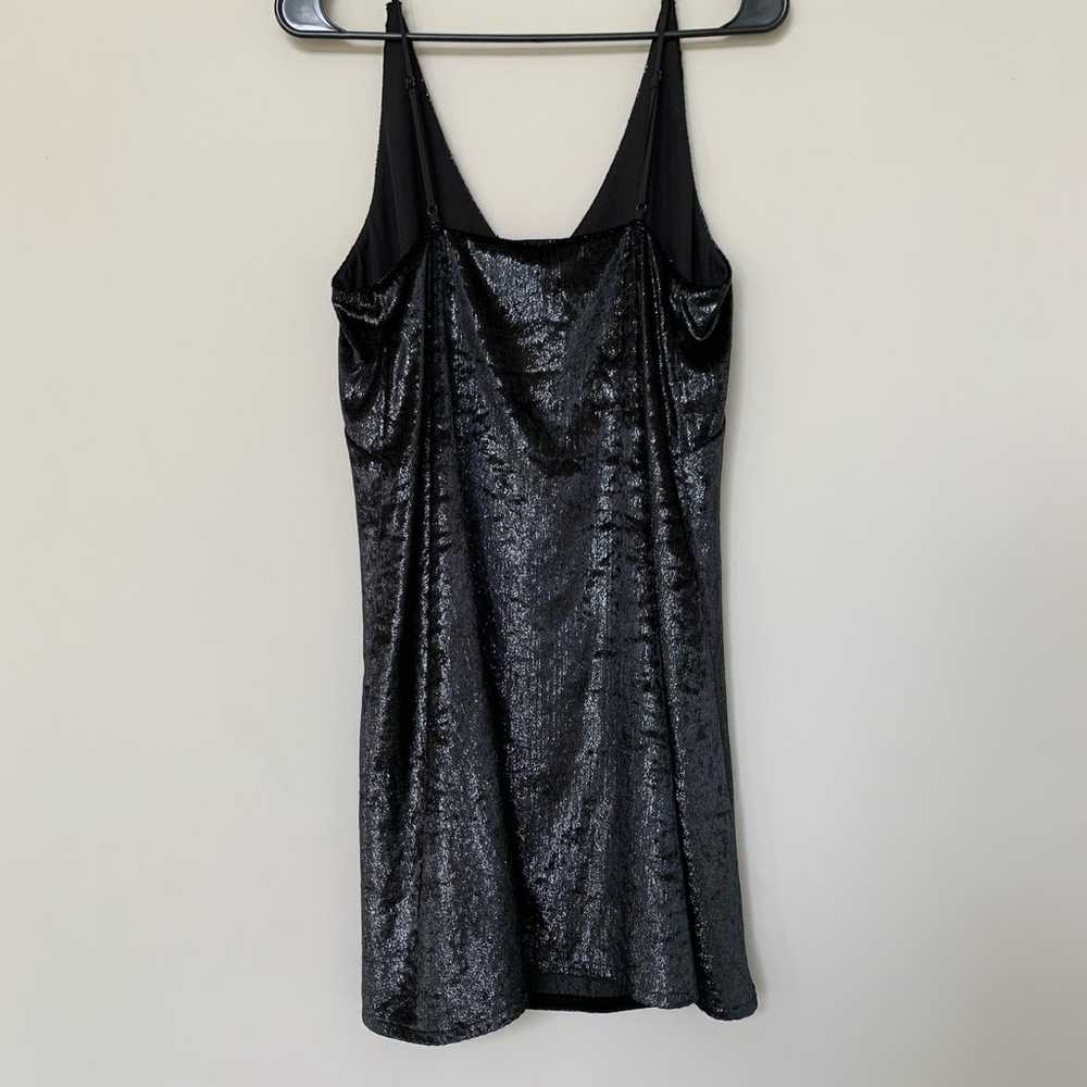 J Brand Brielle slip dress sparkly liquid velvet … - image 2