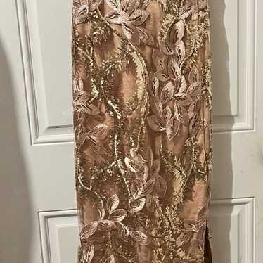 Rose gold formal dress