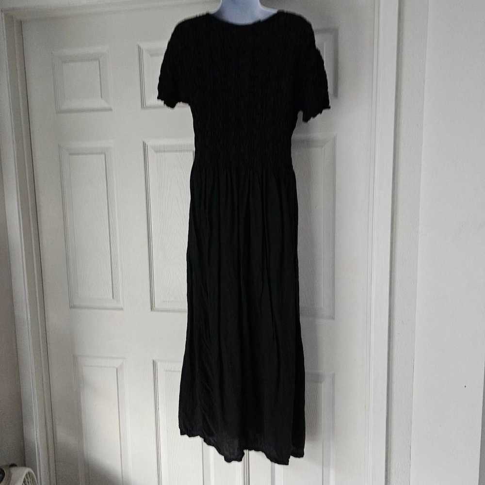 Vintage 90s black stretch gothic boho whimsigoth … - image 3