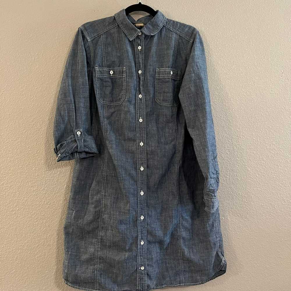 Duluth Trading Co Organic Cotton Denim Rollup Lon… - image 1