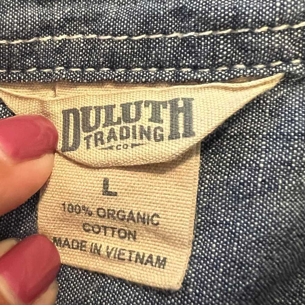 Duluth Trading Co Organic Cotton Denim Rollup Lon… - image 3