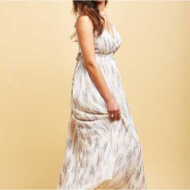 Motherhood Maternity dress XL chiffon maternity m… - image 1