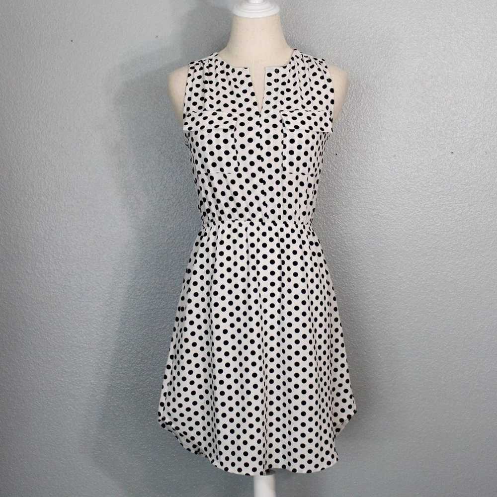 Adorable Monteau Polka Dot Midi Dress Size S - image 1