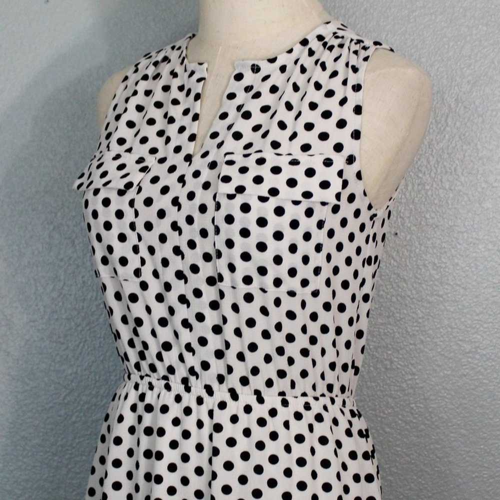 Adorable Monteau Polka Dot Midi Dress Size S - image 3