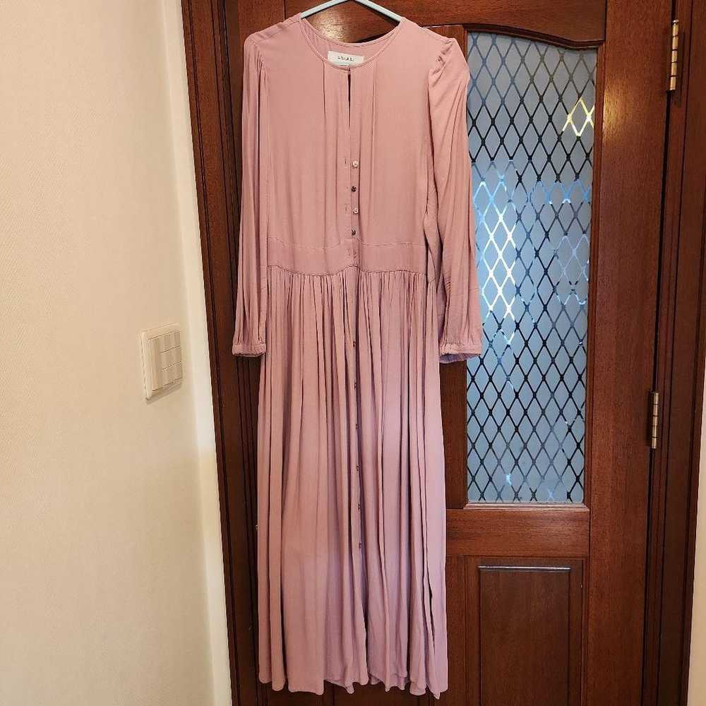 United Arrows - Dusty Pink Long Dress - image 1