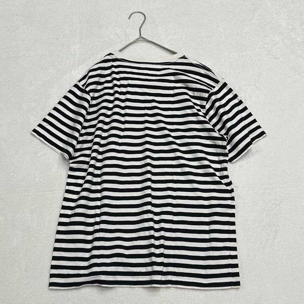 * Design T-Shirt Store Graniph * Striped Cut-and-… - image 3