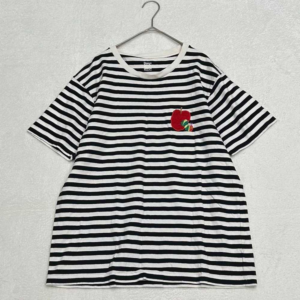 * Design T-Shirt Store Graniph * Striped Cut-and-… - image 9